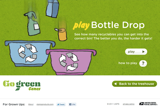 Bottle Drop Start Screen